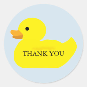 Bedankt Rubber Duck Party Baby shower Stickers