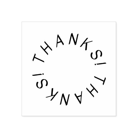 Bedankt! Rubberstempel (Afrduk)