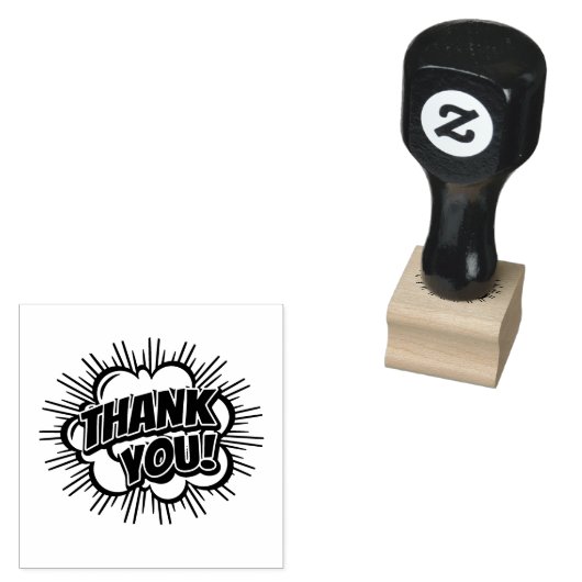 Bedankt Rubberstempel (Gestempeld)