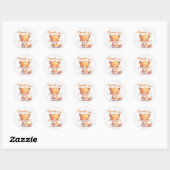 Bedankt Schattigee Anime Cat Ronde Sticker (Vel)