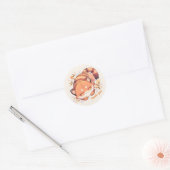 Bedankt Schattigee Cat Anime Ronde Sticker (Envelop)