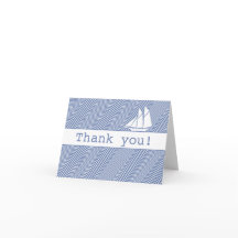 Bedankt - Schooner op Quirky Blue Waves