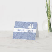 Bedankt - Schooner op Quirky Blue Waves (Voorkant)