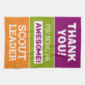 Bedankt scout leider theedoek (Horizontaal)