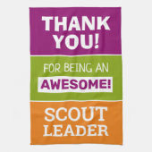 Bedankt scout leider theedoek (Verticaal)