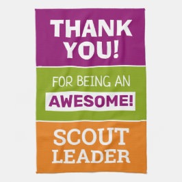 Bedankt scout leider theedoek