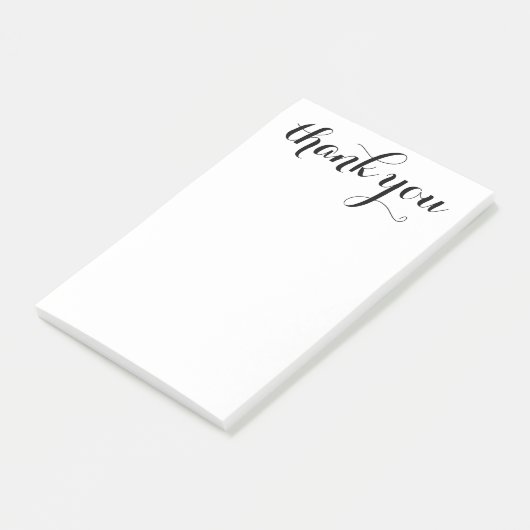 Bedankt Script 4 x 6 Post-it® Notes (Schuin)