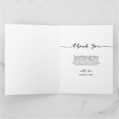 Bedankt Script Elegante Trouwfoto Collage (Binnen)