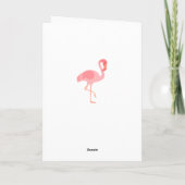 Bedankt script flamingo (Achterkant)