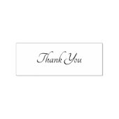 Bedankt Script Font Rubberstempel (Afrduk)