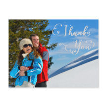 Bedankt Script Foto - Dank u Briefkaart