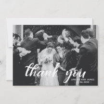 Bedankt Script Foto-overlay Aangepaste Bericht