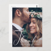 Bedankt Script Fotobruiloft Briefkaart (Voorkant / Achterkant)