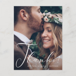 Bedankt Script Fotobruiloft Briefkaart