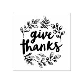 Bedankt script geven rubberstempel (Afrduk)