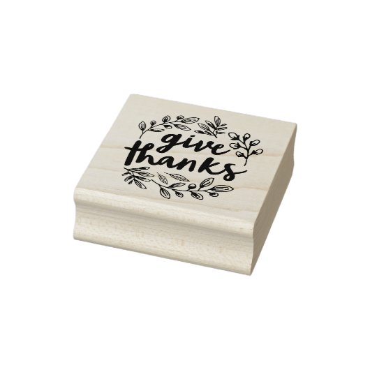 Bedankt script geven rubberstempel (Stempel)