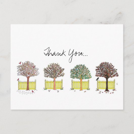 Bedankt, Seasons Briefkaart (Voorkant)