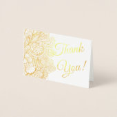 Bedankt Sentiments Folie Lacy Filigree Kaarten (Voorkant)