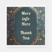 Bedankt servetten bruiloft decor (Voorkant)