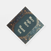 Bedankt servetten bruiloft decor (Hoek)