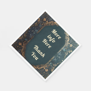 Bedankt servetten bruiloft decor