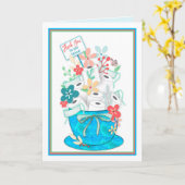 Bedankt, Service COVID-19, Toliet Paper & Flower Kaart (Gele Bloem)