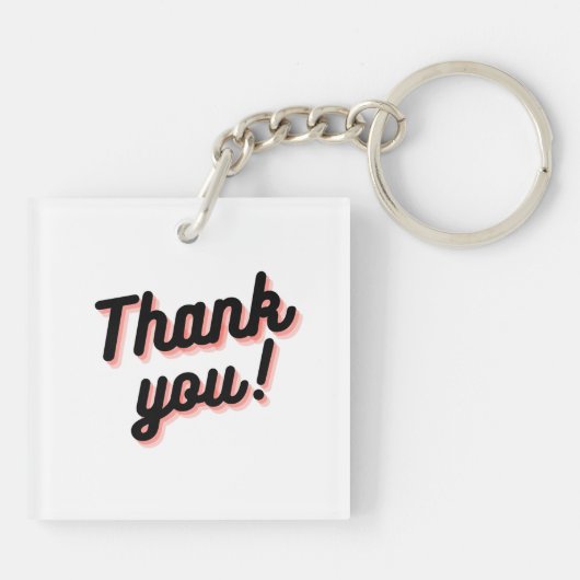 Bedankt Shadow Keyring Sleutelhanger (Achterkant)