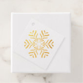 Bedankt Shiny Snowflake Bedankjes Labels (Met doos)