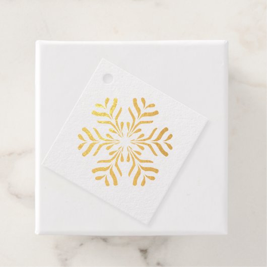 Bedankt Shiny Snowflake Bedankjes Labels (Met doos)