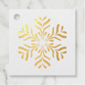 Bedankt Shiny Snowflake Bedankjes Labels (Voorkant)