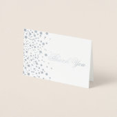 Bedankt Silver Foil Stippen Folie Kaarten (Voorkant)