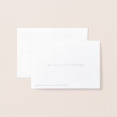 Bedankt Silver Foil Stippen Folie Kaarten (Met envelop)