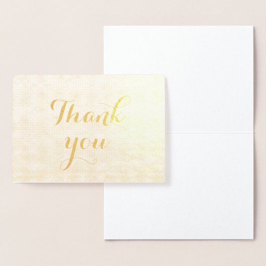 Bedankt Simple Blank Elegant White Folie Kaarten (Display)