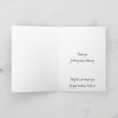 Bedankt Sincere Beauful Cat Animal Scripting Kaart (Binnen)