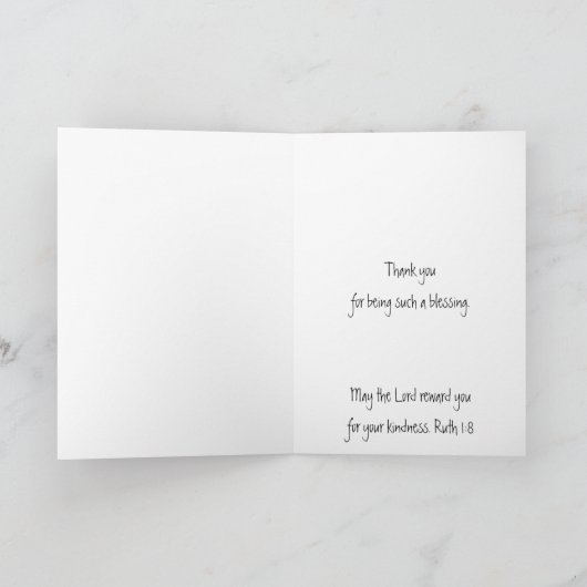 Bedankt Sincere Beauful Cat Animal Scripting Kaart (Binnen)