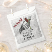 Bedankt Skelet Hand Cocktail Halloween Bruiloft Bedankzakje (Geknipt)