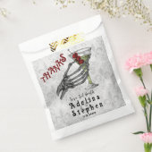 Bedankt Skelet Hand Cocktail Halloween Bruiloft Bedankzakje (Gezegeld)