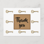 Bedankt Sleutel tot ons succes Waardering van mede Briefkaart (Voorkant)