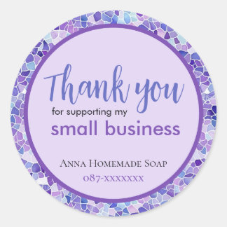 Bedankt Small Business Gepersonaliseerd Sticker