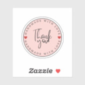 Bedankt Small Business Handmade Sticker (Vel)
