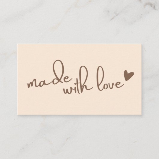 Bedankt Small Business Note Visitekaartje (Voorkant)