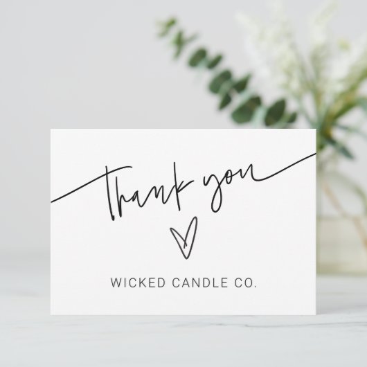 Bedankt Small Business Packing Kaart kortingscode (Staand voorkant)