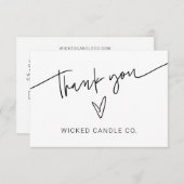 Bedankt Small Business Packing Kaart kortingscode (Voorkant / Achterkant)