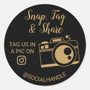 Bedankt Snap, Label & Share Social Media Sticker