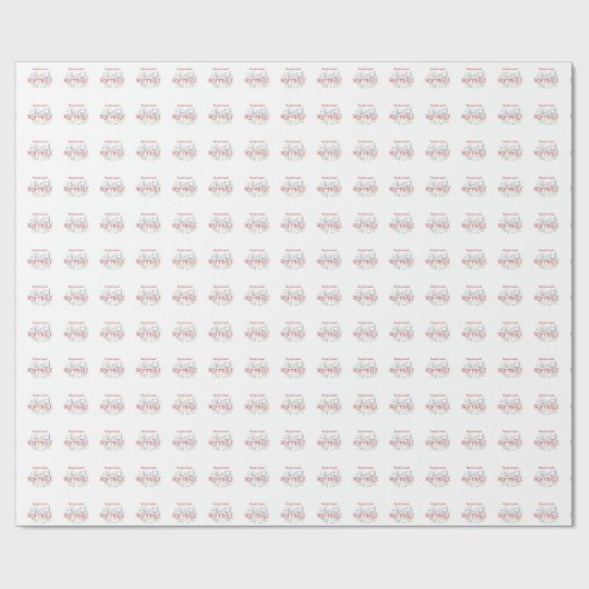 Bedankt Softball Coach-woorden van groep, team, ro Cadeaupapier (Vlak)