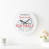 Bedankt Softball Coach-woorden van groep, team, ro Grote Klok (Huis)