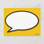 BEDANKT Speech Bubble Fun Modern Comic Book Briefkaart (Achterkant)