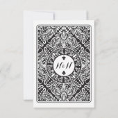 Bedankt Speelkaarten Koning Koningin Aas van Klave Kaart (Achterkant)