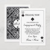 Bedankt Speelkaarten Koning Koningin Aas van Schop Kaart (Voorkant / Achterkant)