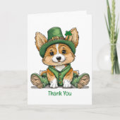 Bedankt St. Patrick's Day Corgi Dog (Voorkant)
